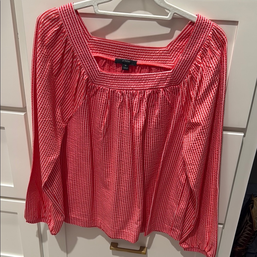 Red Striped Women's Top